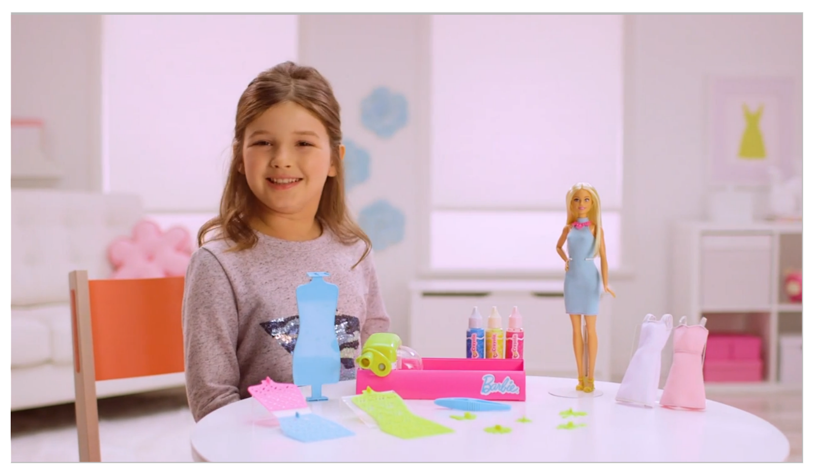 barbie crayola color magic station
